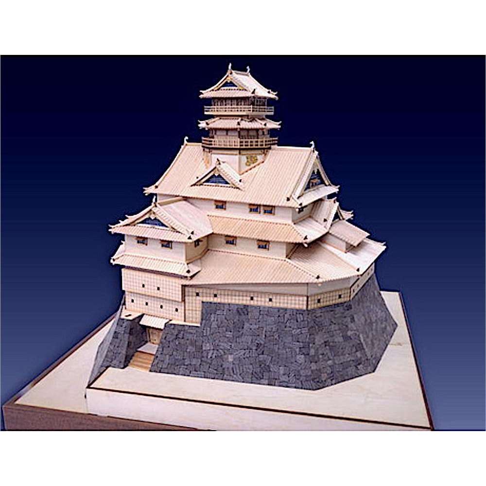 【送料無料】ウッディジョー 木製建築模型 1/150 安土城 改良版