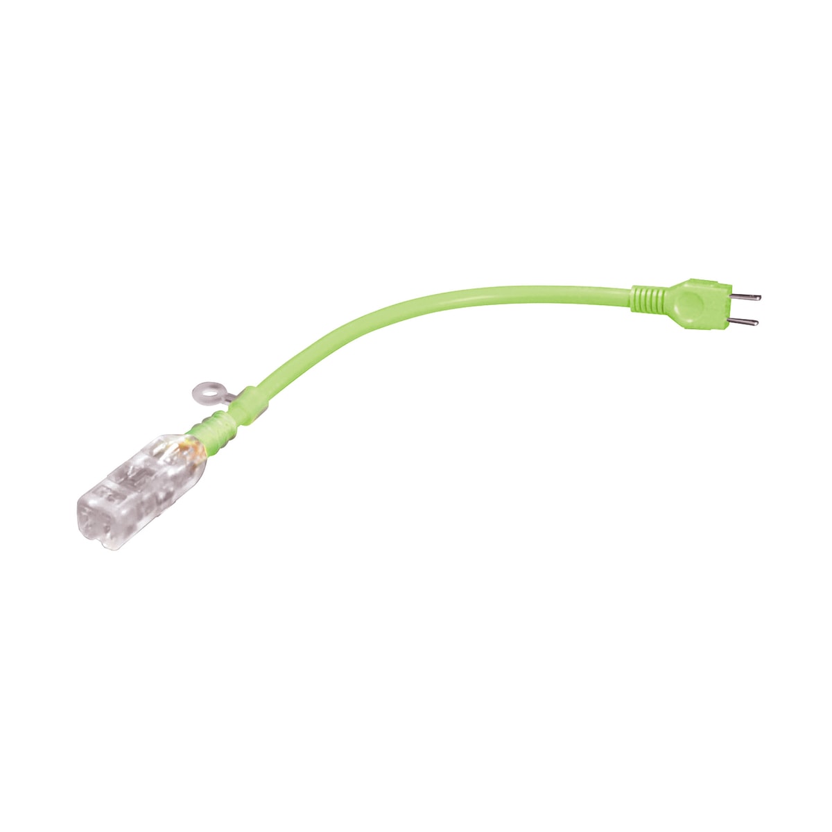 フジマック 光るショートタップ 4つ口コンセント 30cm 15A グリーン HE-1503-G