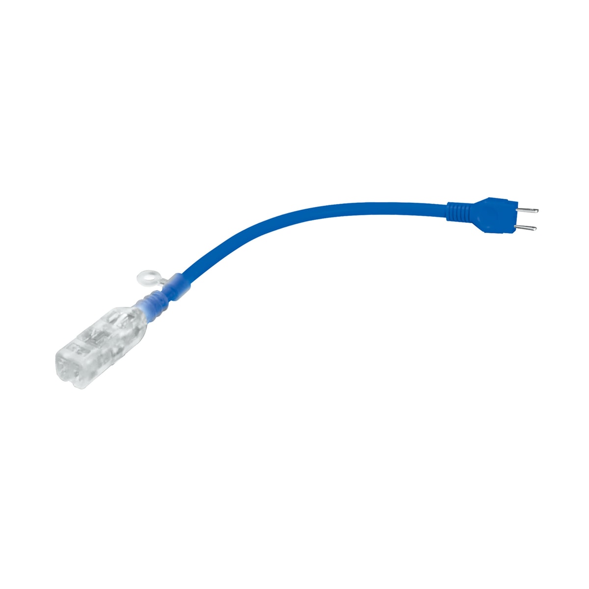 フジマック 光るショートタップ 4つ口コンセント 30cm 15A ブルー HE-1503-B