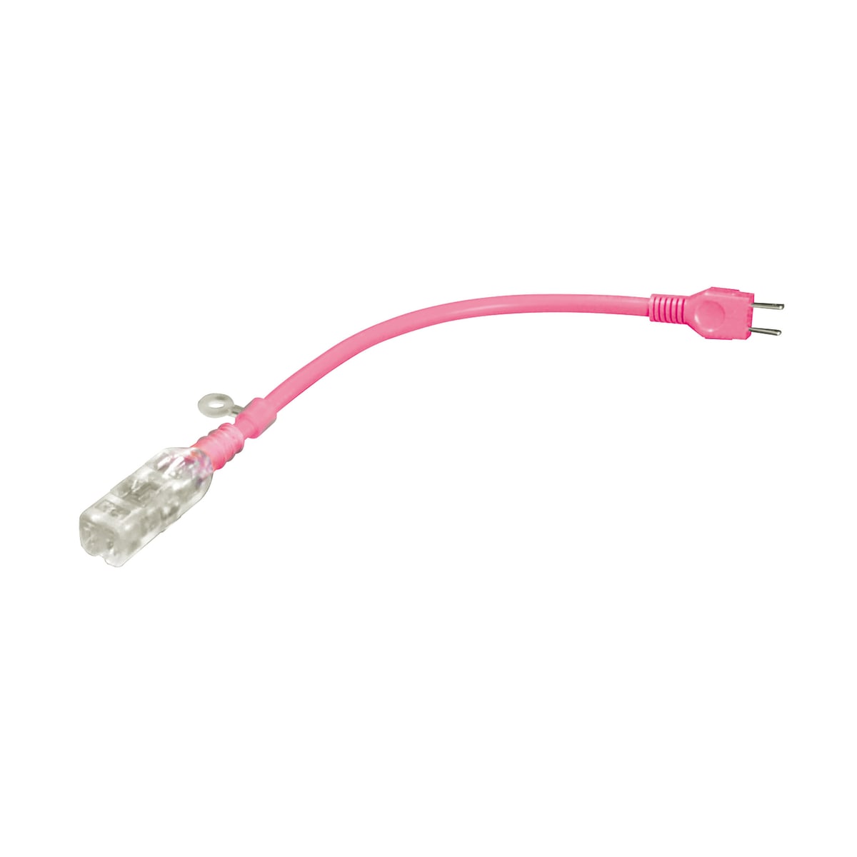 フジマック 光るショートタップ 4つ口コンセント 30cm 15A ピンク HE-1503-P