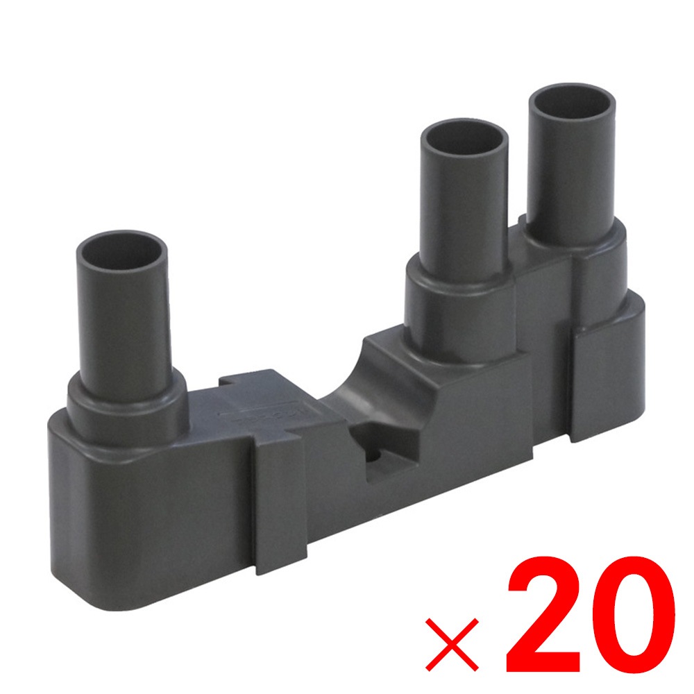 【送料無料】【法人限定】サンコー フェンス用プラスタンド グレー 806080-00 ×20個 セット販売 【メーカー直送・代引不可・置配不可】