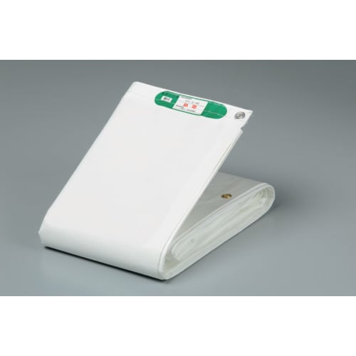 【送料無料】萩原工業 ターピー PE防炎シート ホワイト コンパクト 3.6m×5.4m PEB3654