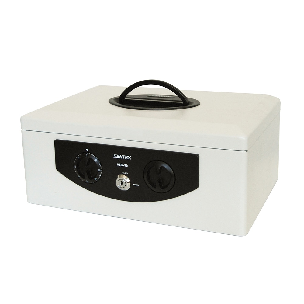 【送料無料】セントリー Sentry 手提げ金庫(A4紙収納可能)フラットキー2本付 ASB-36
