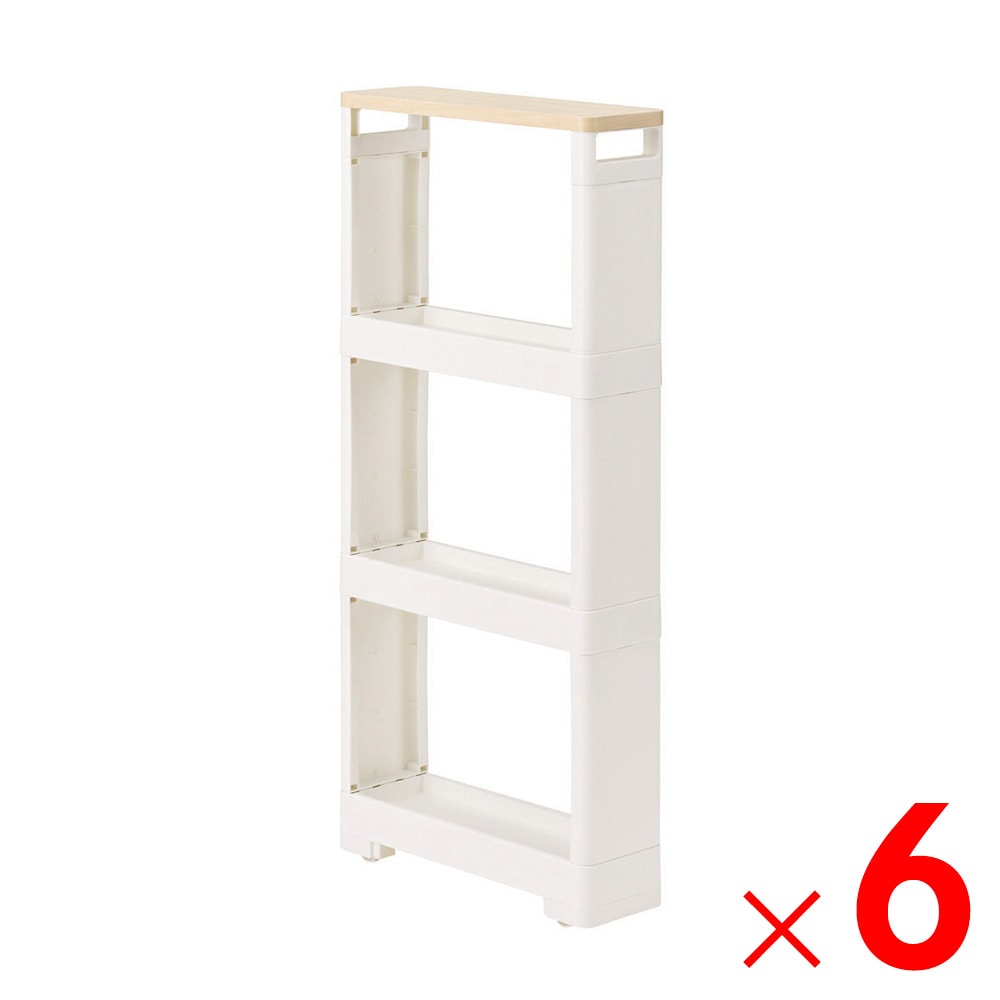 【送料無料】JEJ リセ スーパースリムラック ウッド 4段×6個 ケース販売