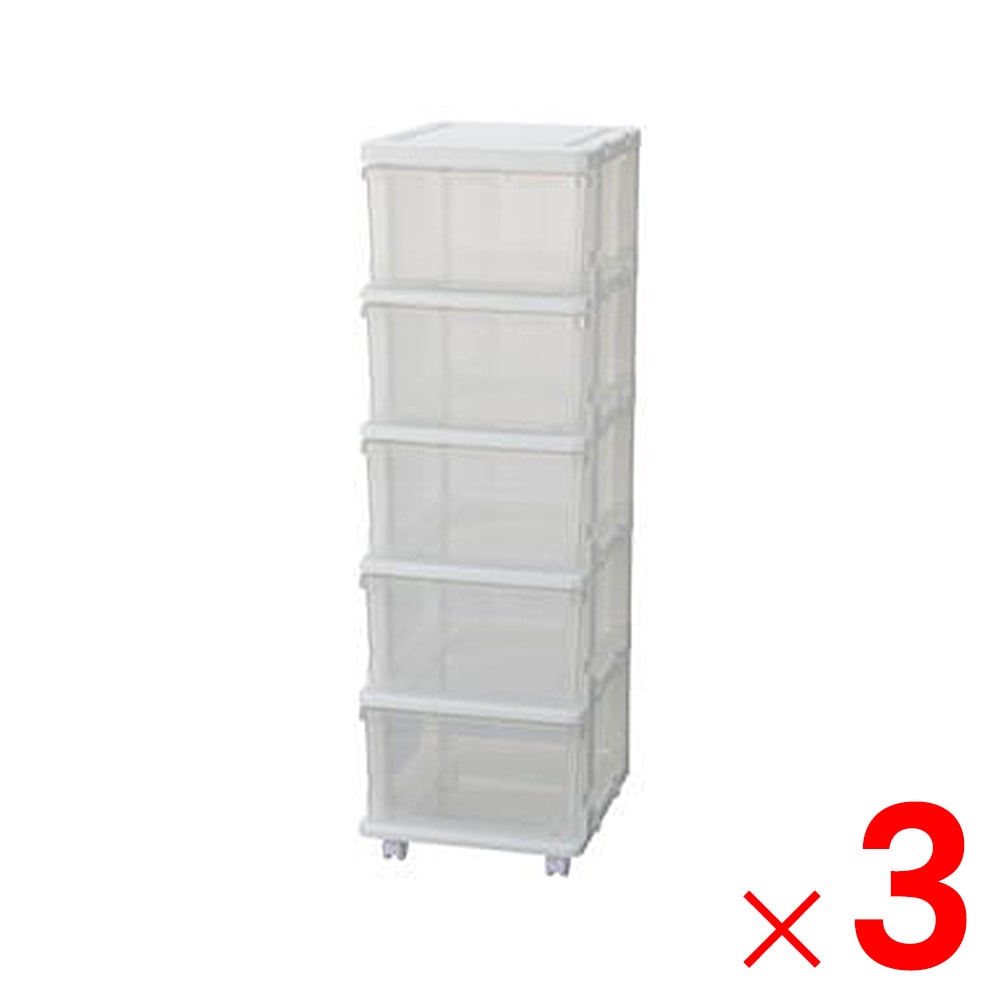 【送料無料】JEJ シーズユニット5段 クリア SIU-5CL×3個 ケース販売