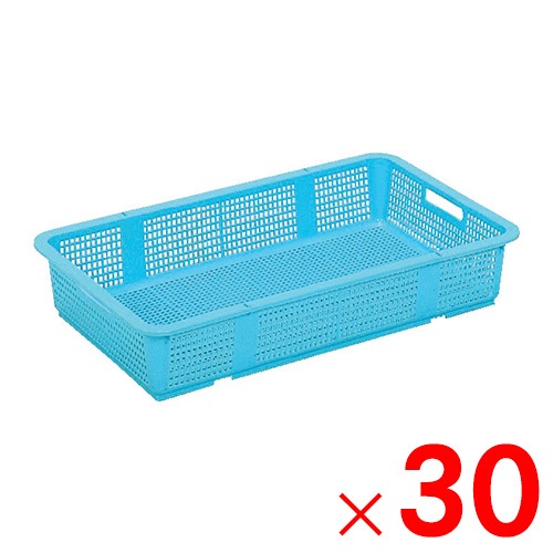 【送料無料】【法人限定】サンコー 水切篭 PP ライトブルー 101430-00 ×30個 セット販売 【メーカー直送・代引不可・置配不可】