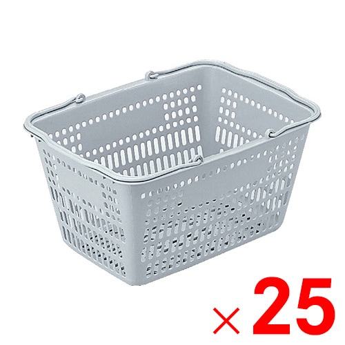 【送料無料】【法人限定】サンコー サンショップカーゴ (把手付き) Bグレー 102597-00 ×25個 セット販売 【メーカー直送・代引不可・置配不可】