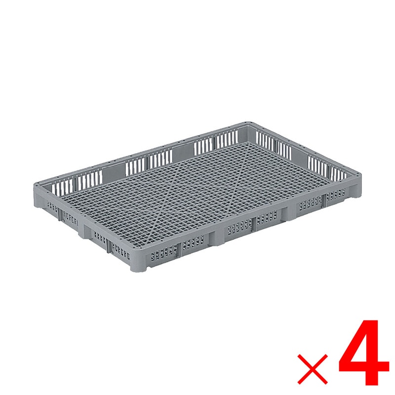 【送料無料】【法人限定】サンコー せいろう 15型 FRPP ライトグレー 102451-00 ×4個 セット販売 【メーカー直送・代引不可・置配不可】