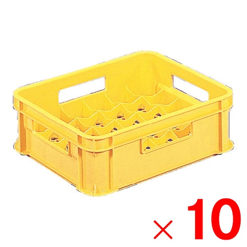 【送料無料】【法人限定】サンコー カップクレート ＃180 イエロー 202000-00 ×10個 セット販売 【メーカー直送・代引不可・置配不可】