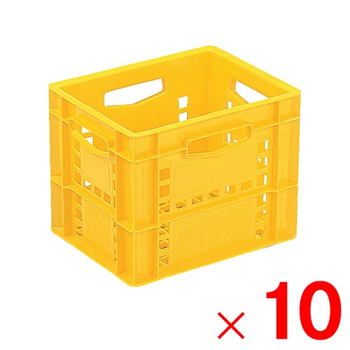 【送料無料】【法人限定】サンコー ピュアクレート 12P-10 イエロー 201931-00 ×10個 セット販売 【メーカー直送・代引不可・置配不可】