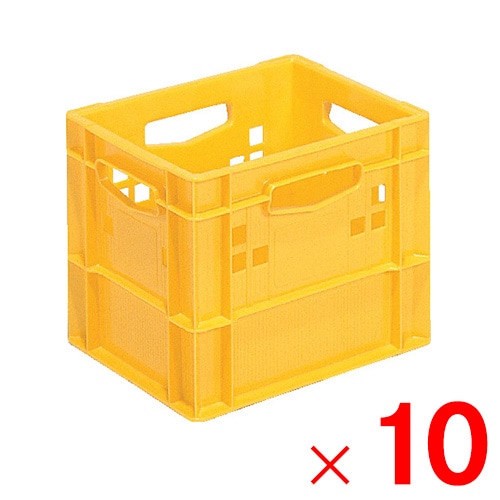 【送料無料】【法人限定】サンコー ピュアクレート 12P-1D イエロー 201973-00 ×10個 セット販売 【メーカー直送・代引不可・置配不可】