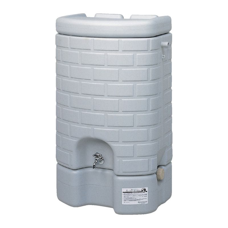 【送料無料】【法人限定】サンコー 雨水タンク 200L セット グレー 806600-01 【メーカー直送・代引不可・置配不可】