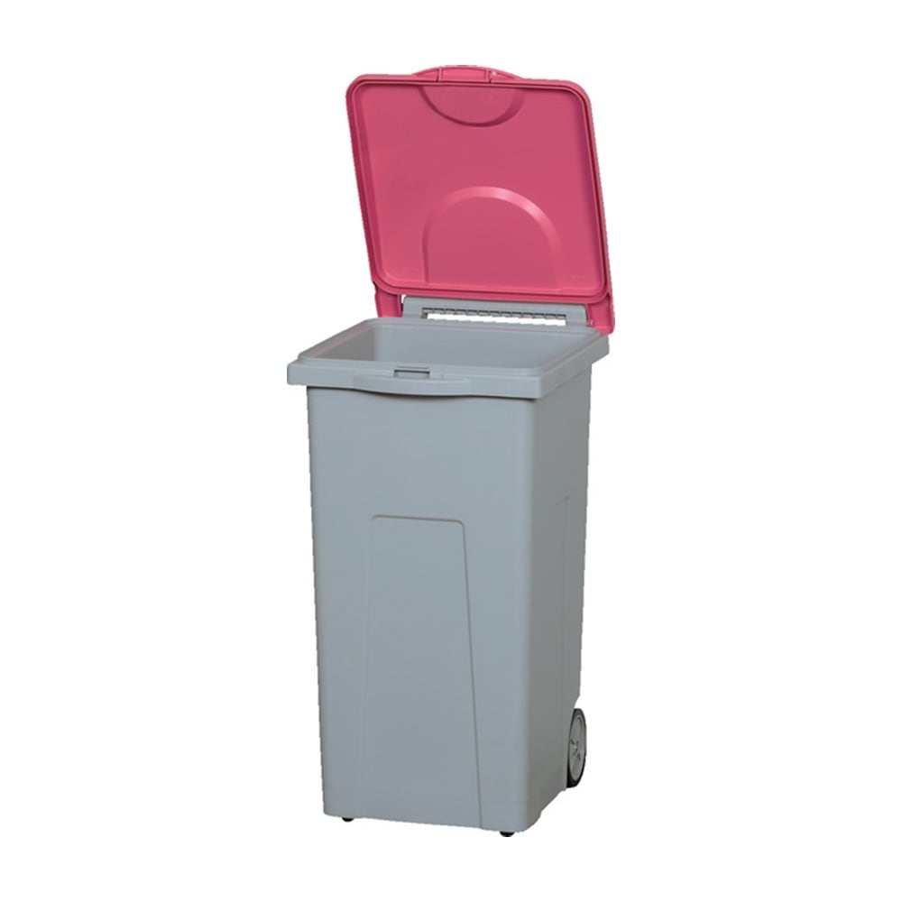 【送料無料】【法人限定】サンコー SCB90P 4輪 グレー/レッド 611010-01 【メーカー直送・代引不可・置配不可】