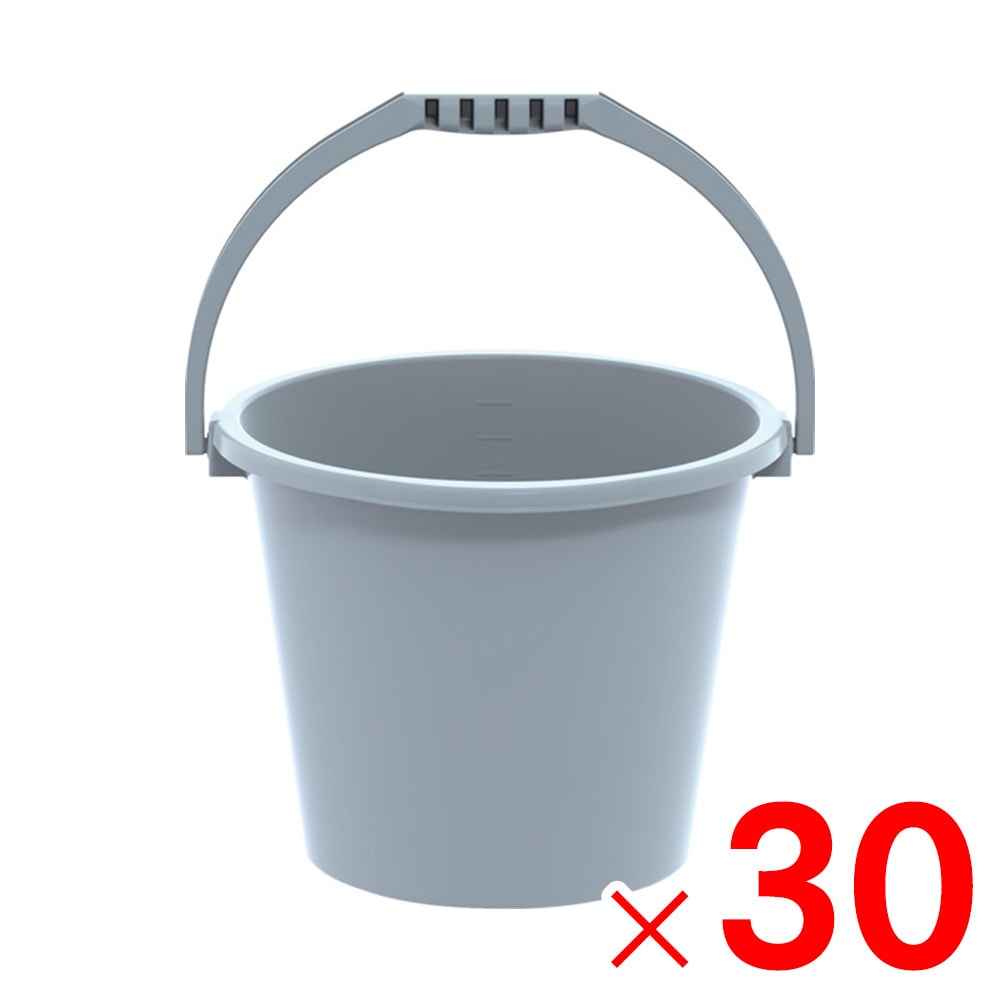 【送料無料】【法人限定】サンコー エコンバケツ #10 Bグレー 808370-01 ×30個 セット販売 【メーカー直送・代引不可・置配不可】