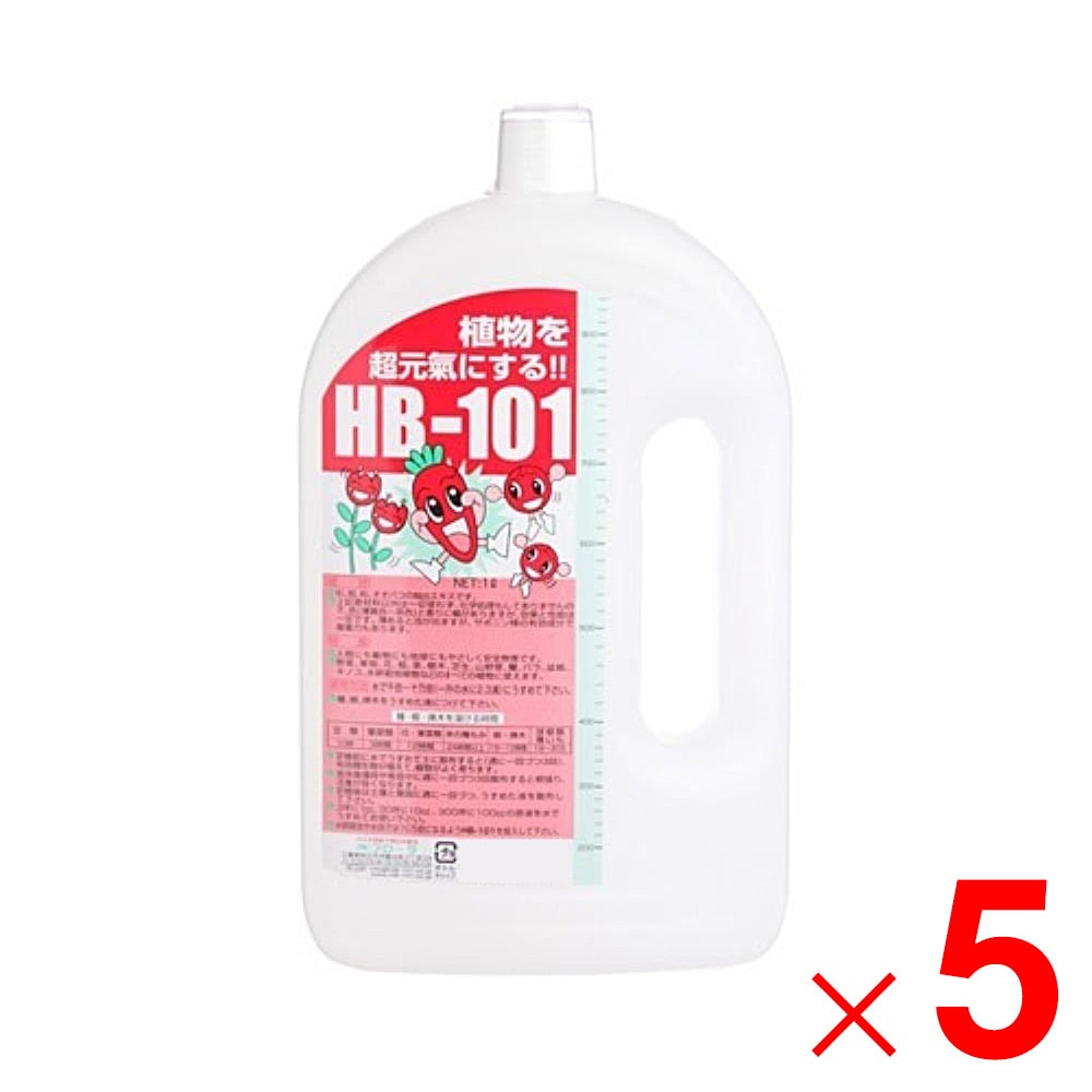 【送料無料】フローラ 天然植物活性剤 HB-101 1L ×5個 ケース販売