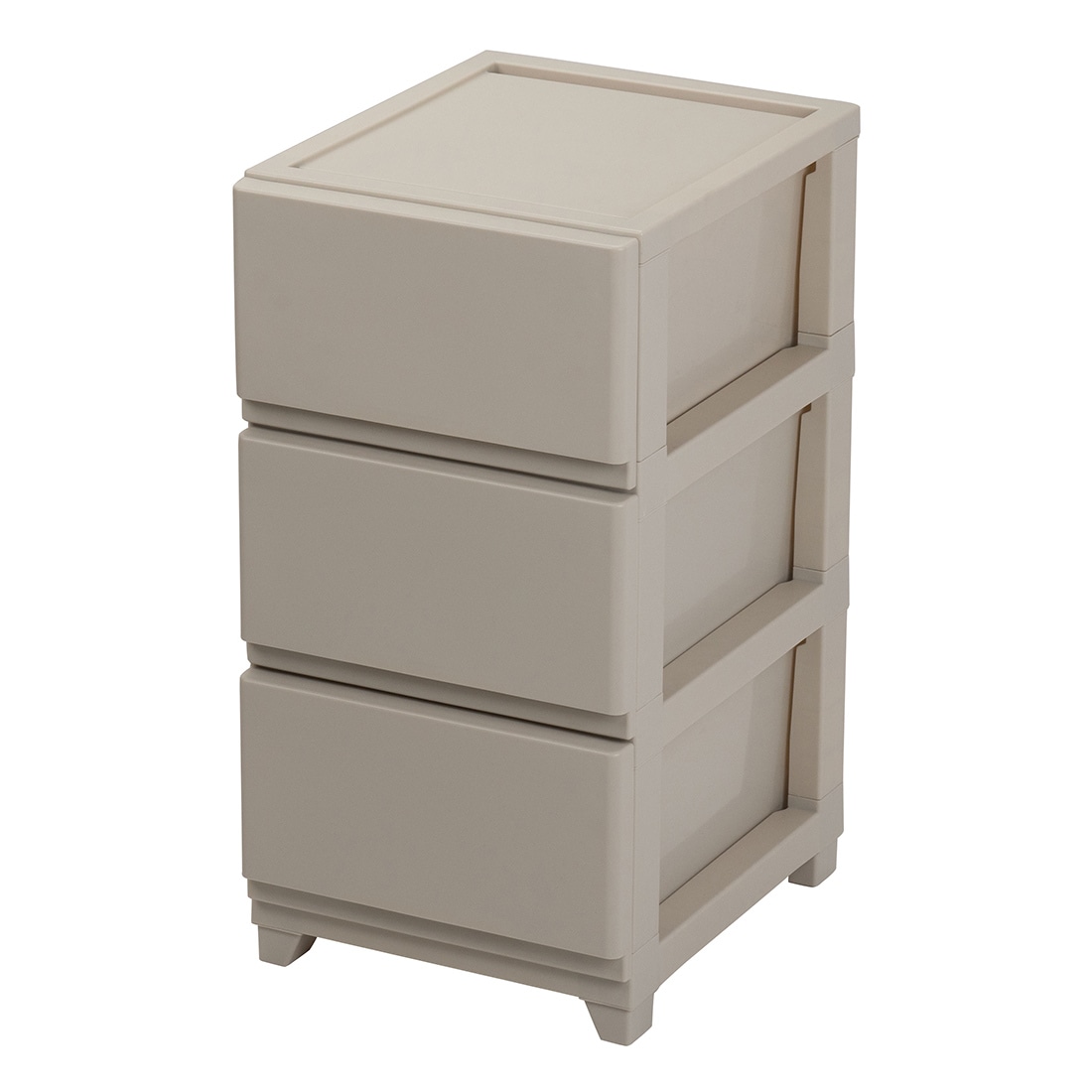 【送料無料】JEJ デコニー シーヴォ 3段 グレージュ