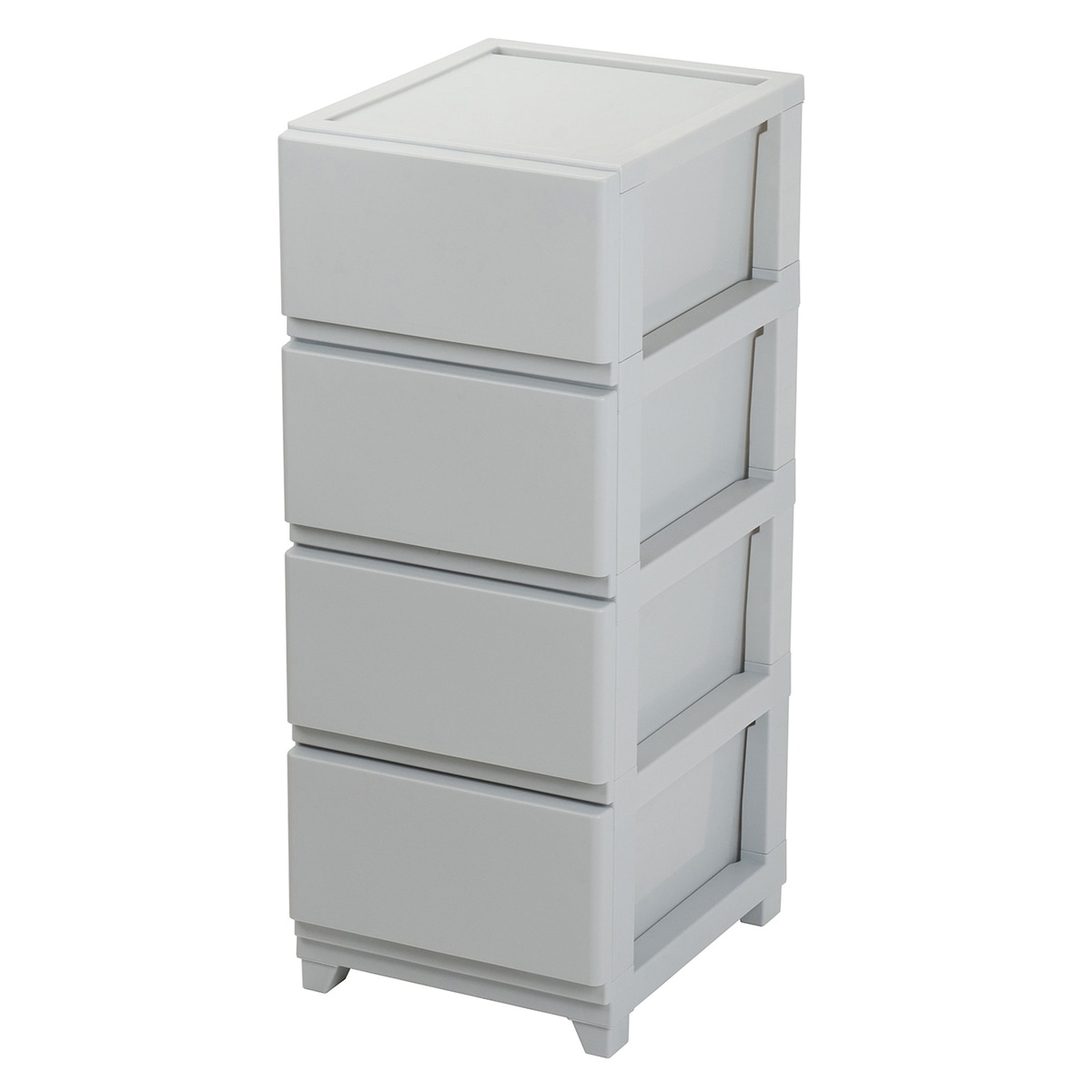 【送料無料】JEJ デコニー シーヴォ 4段 ライトグレー