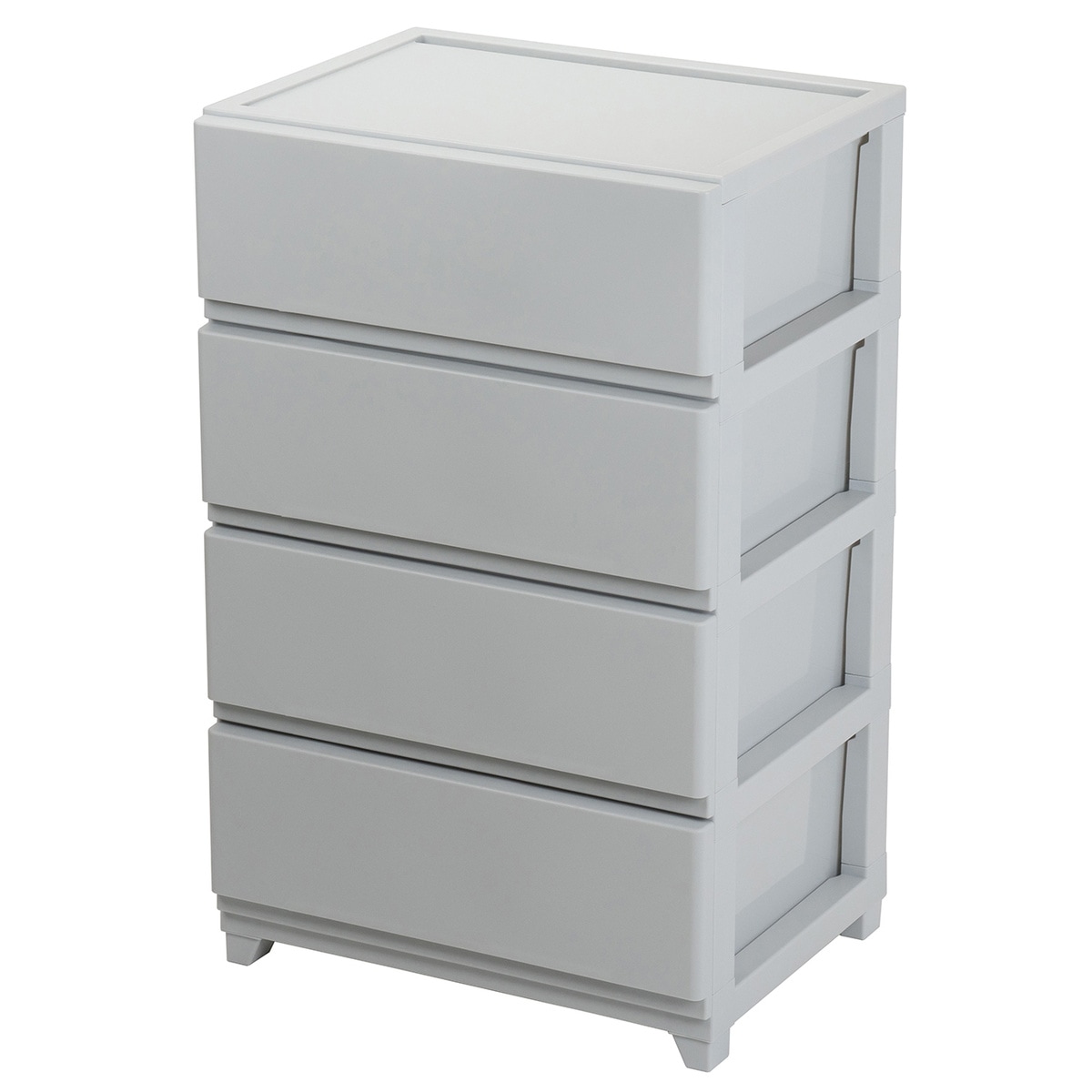 【送料無料】JEJ デコニー シーヴォ ワイド4段 ライトグレー