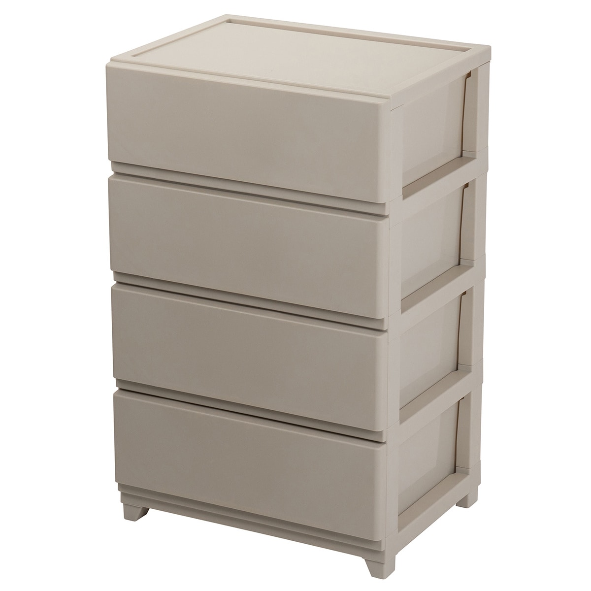 【送料無料】JEJ デコニー シーヴォ ワイド4段 グレージュ