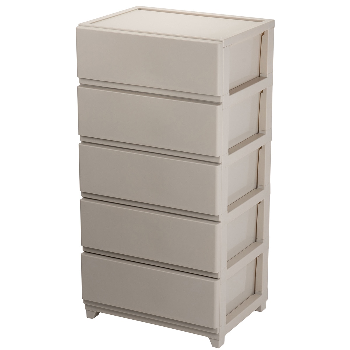 【送料無料】JEJ デコニー シーヴォ ワイド5段 グレージュ