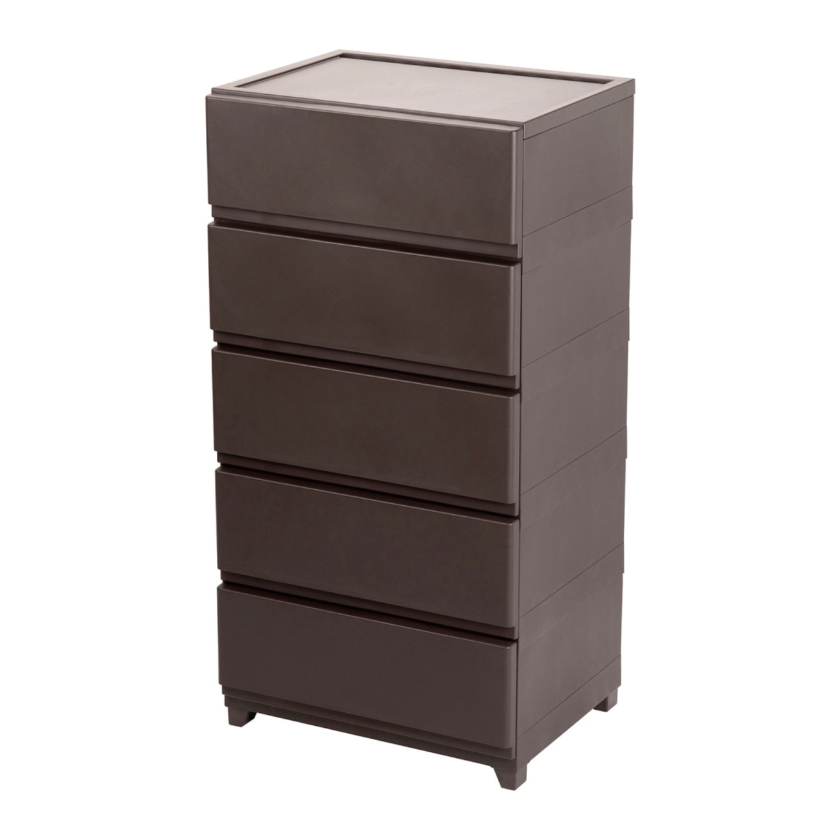 【送料無料】JEJ カベツキデコニー シーヴォ ワイド5段 ダークブラウン