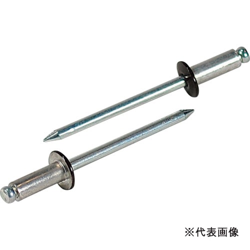 ロブテックス カラーブラインドリベット ブラック アルミ/スティール製 5-2 55本入 エコパック CNSA52BMP