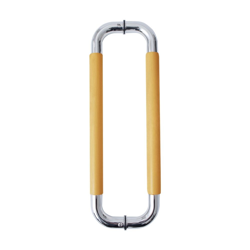 【送料無料】清水 NEW HIKARI 木製O型両面ドアハンドル ナチュラル 450mm SH-DHO450M-N