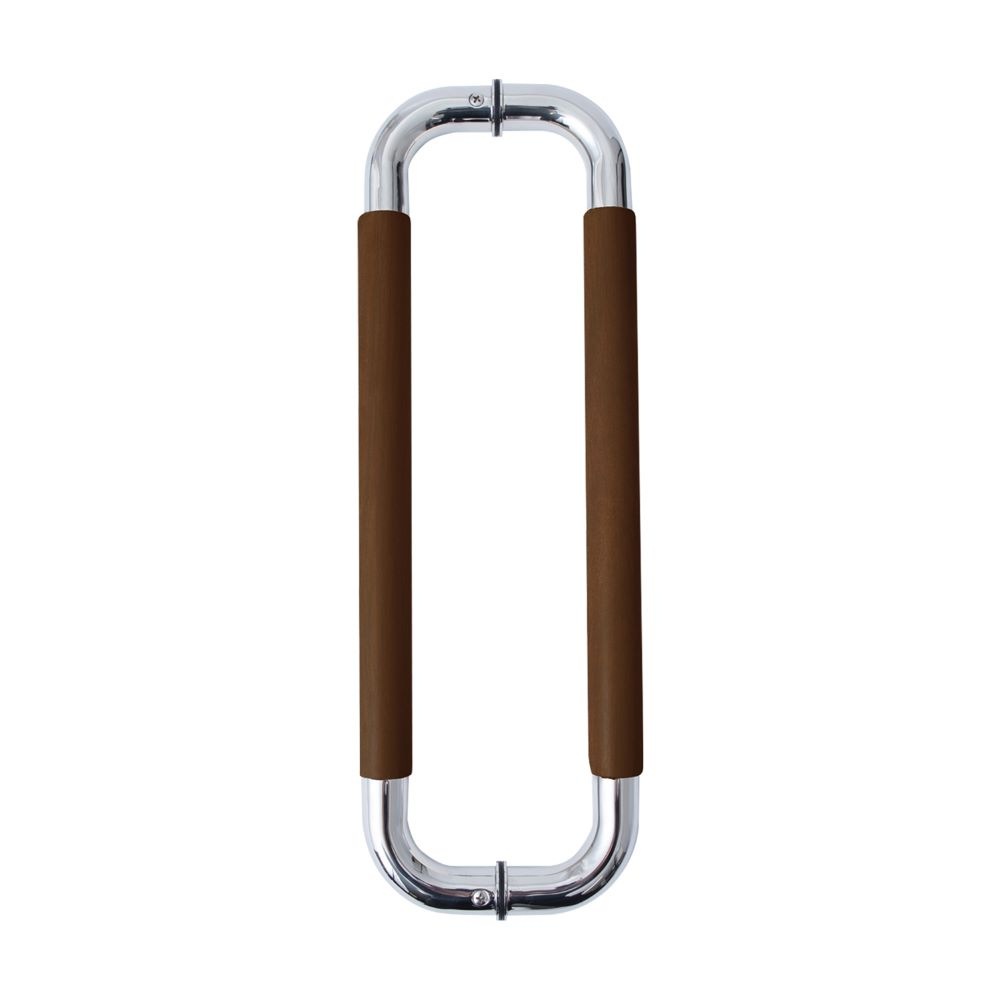 【送料無料】清水 NEW HIKARI 木製O型両面ドアハンドル ダークブラウン 450mm SH-DHO450M-DB