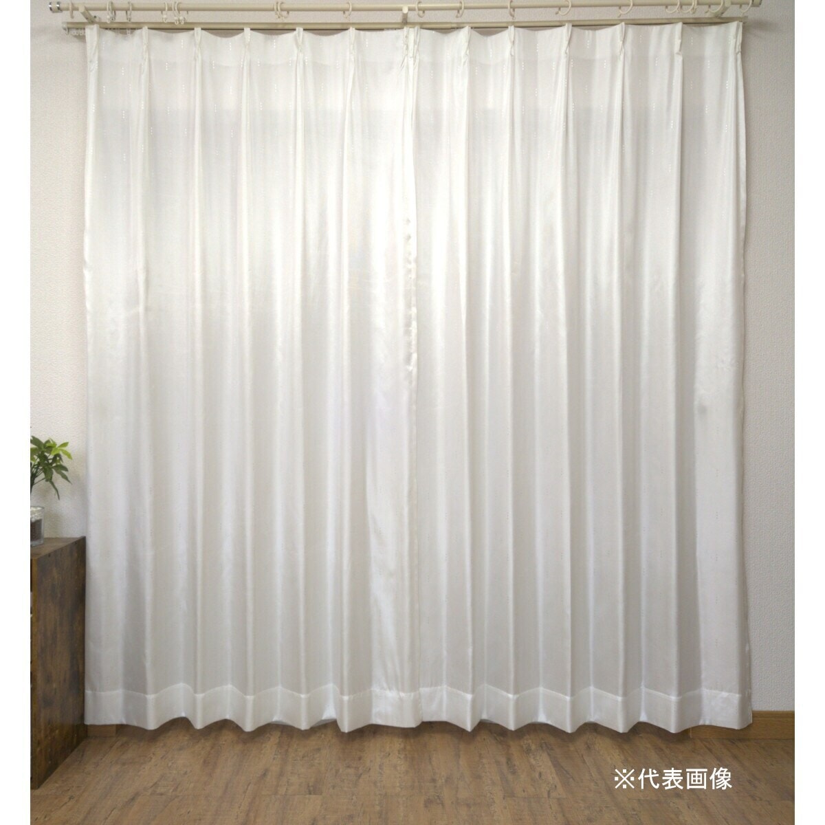 【送料無料】レースカーテン Mリリアン WH 幅100×丈133cm 2枚入 M3851 【メーカー直送・代引不可・置配不可】