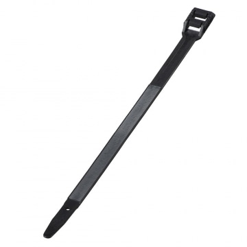 オーム電機 ストロングタイ 耐候性 260mm 黒 10本入 LT-HD260-K10P