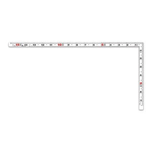 シンワ測定 曲尺 平ぴたホワイト 1尺5寸/50cm 併用目盛 11182