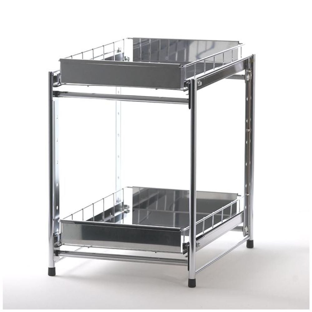 【送料無料】オビタス ステンレス製引出しラック2段 幅30cm YMG-022