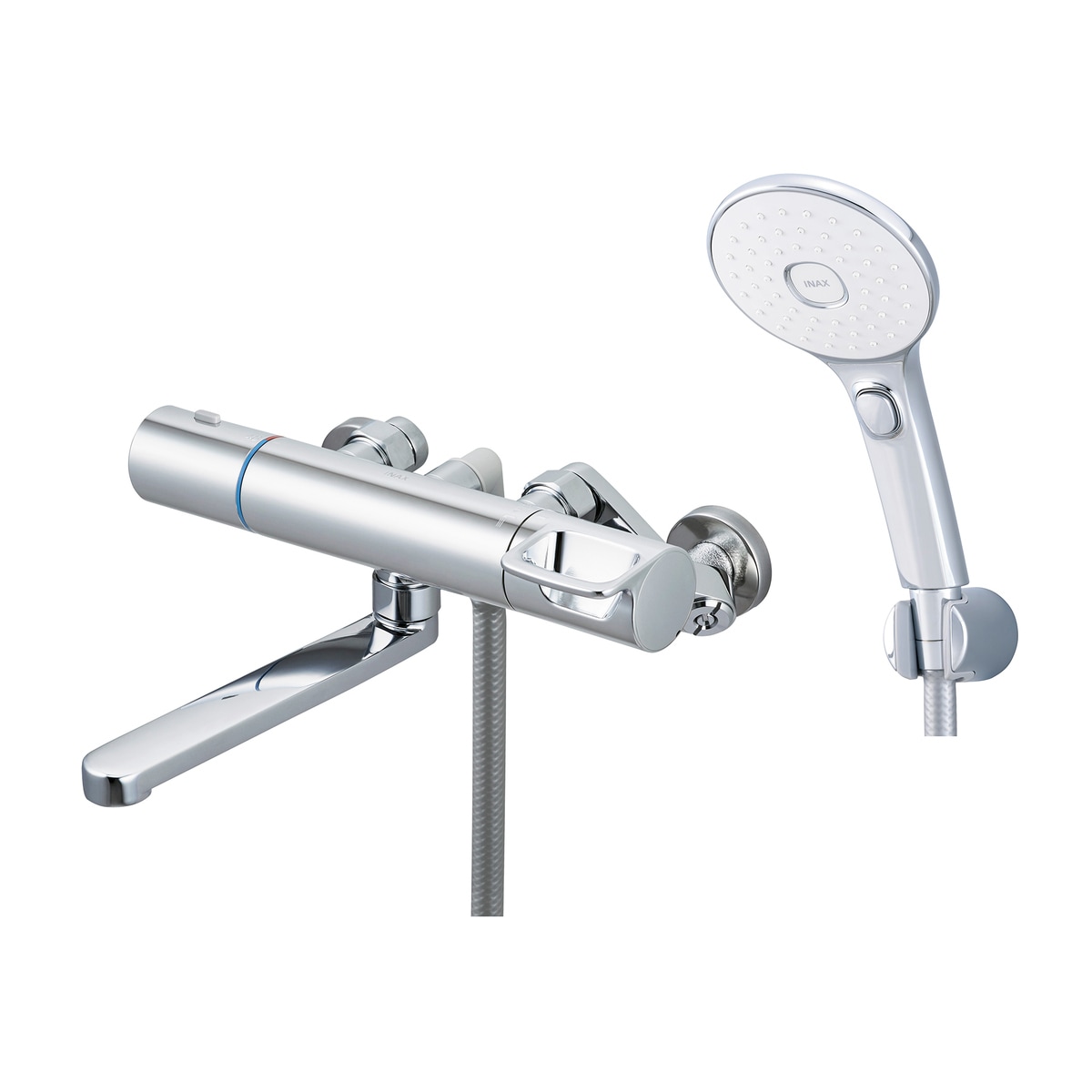 【送料無料】INAX サーモスタット付シャワーバス水栓 エコアクアシャワー スイッチシャワー メッキヘッド 寒冷地用 RBF-914NFW