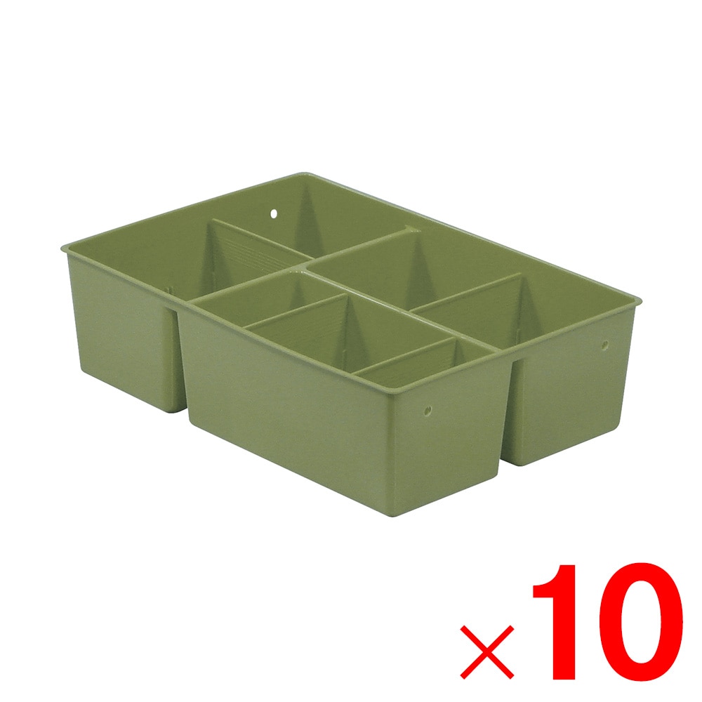 【送料無料】サンカ Nタフコンプラス インナートレー 44 カーキ ATCP-INT44×10個 セット販売