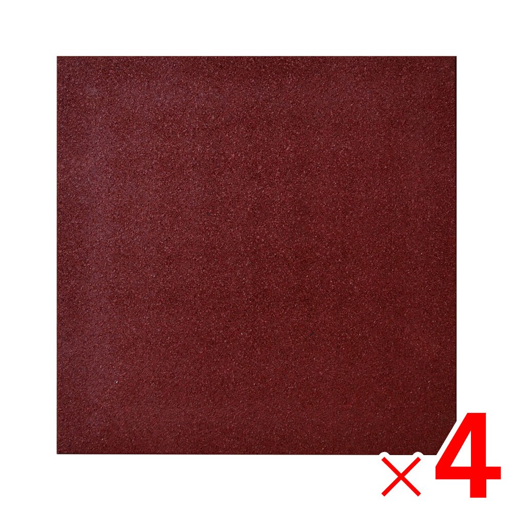 【送料無料】セーフティージョイントラバーマット レッド M7771 ×4枚 セット販売 【メーカー直送・代引不可・置配不可・配送地域限定】