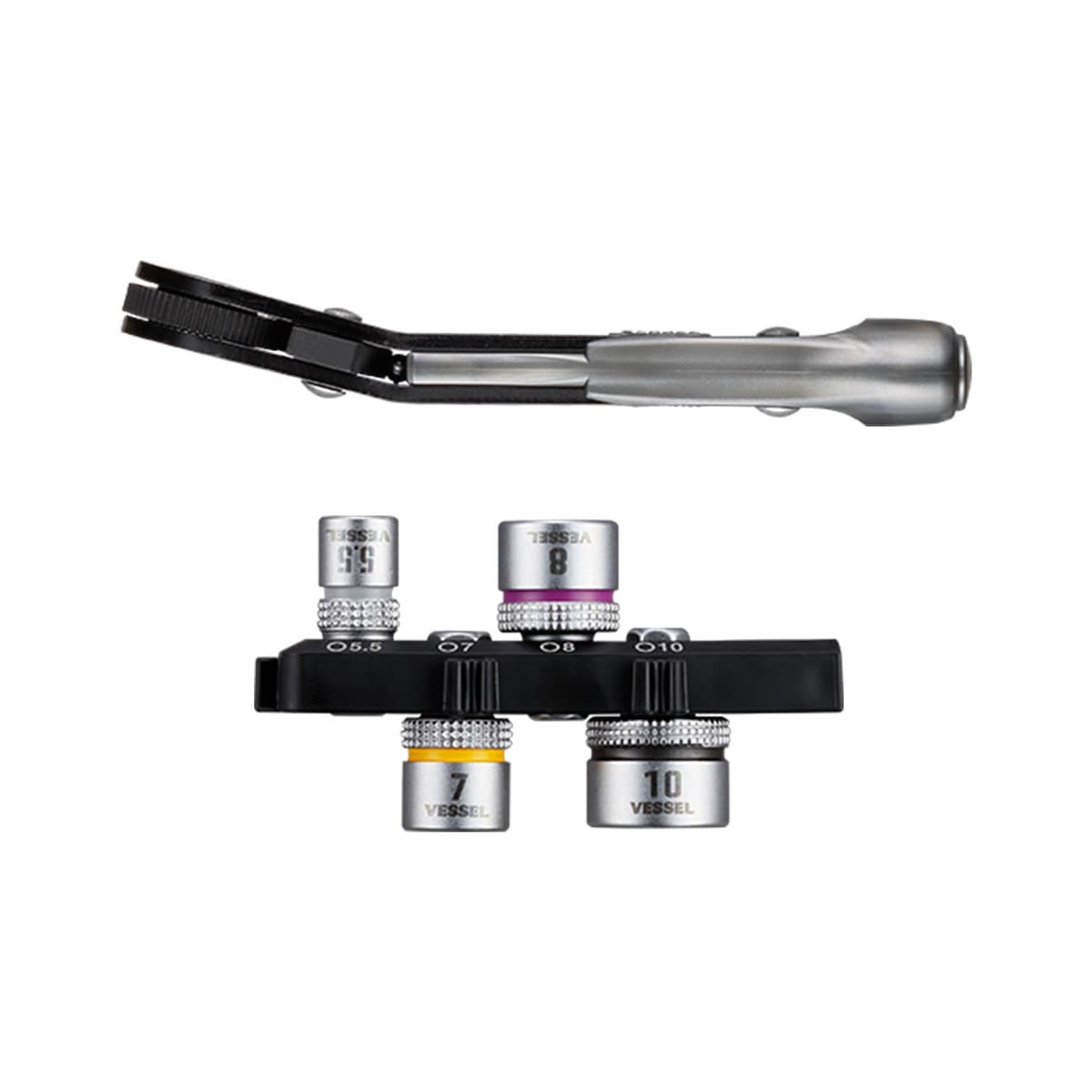 ベッセル VESSEL ファインミニラチェット ベンド ソケット4本付 TD-26B