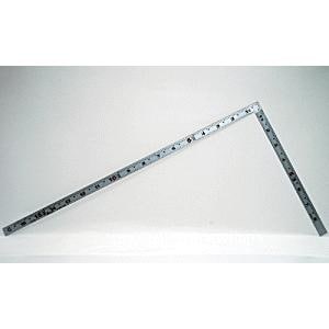 シンワ測定 曲尺平ぴた シルバー 1尺6寸 裏面角目 10598