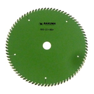 【送料無料】BAKUMA バクマ工業 集成材 チップソー 195mm×80P