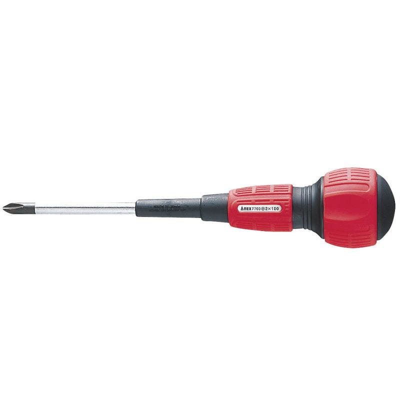 アネックス ANEX スリットパワ-ドライバ- 電工タイプ レギュラ-タイプ +2×100 No.7700