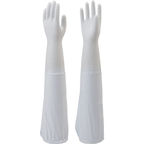 ショーワグローブ 腕カバー付薄手 ホワイト Mサイズ NO240-MW