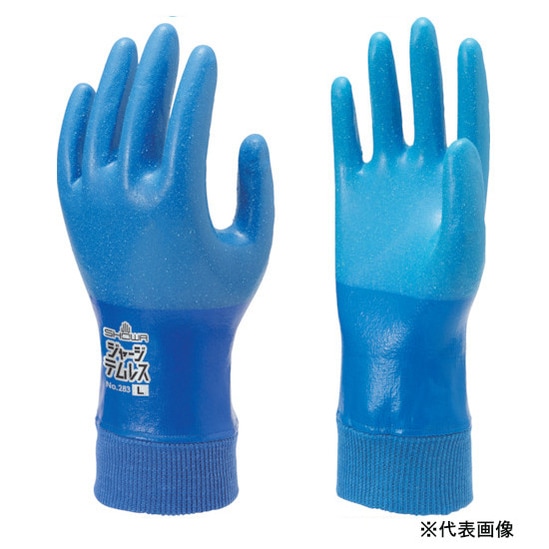 ショーワグローブ ジャージテムレス ブルー Sサイズ NO283R-S