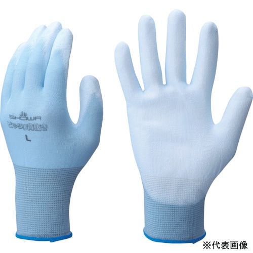 ショーワグローブ ピッタリ背抜き ブルー Sサイズ 3双入り NO260-S3P
