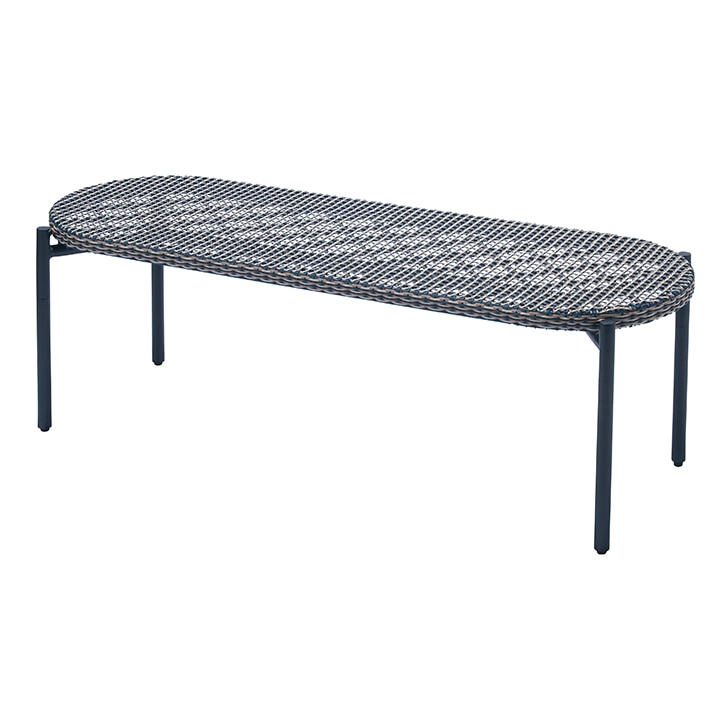 【送料無料】パティオプティ WAシリーズ ベンチ テーブル ロング ブルー 660-181 【メーカー直送・代引不可・置配不可】