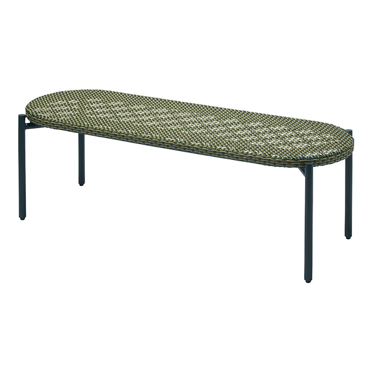 【送料無料】パティオプティ WAシリーズ ベンチ テーブル ロング グリーン 660-182 【メーカー直送・代引不可・置配不可】