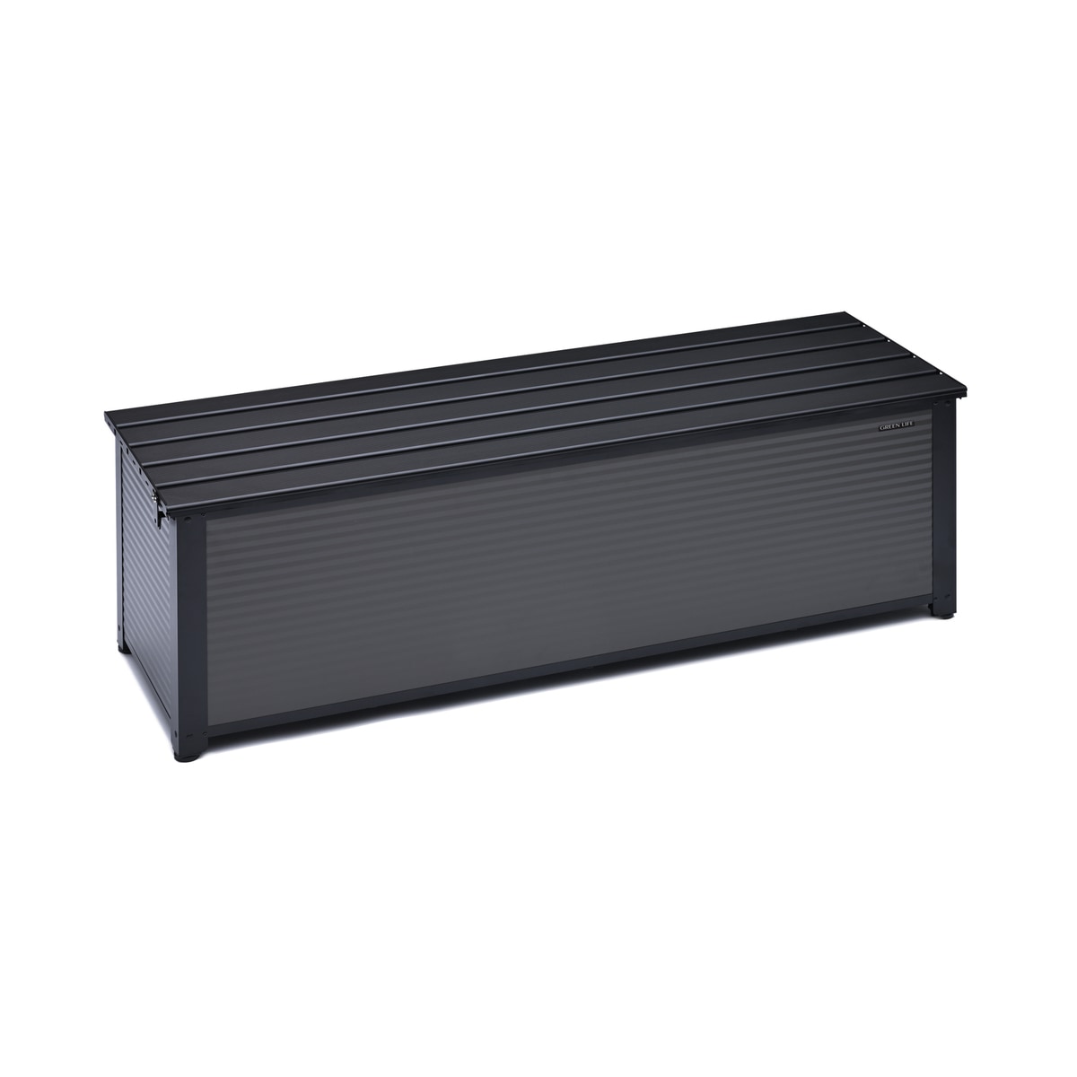 送料無料】グリーンライフ アルミベンチストッカー144 南京錠金具付き