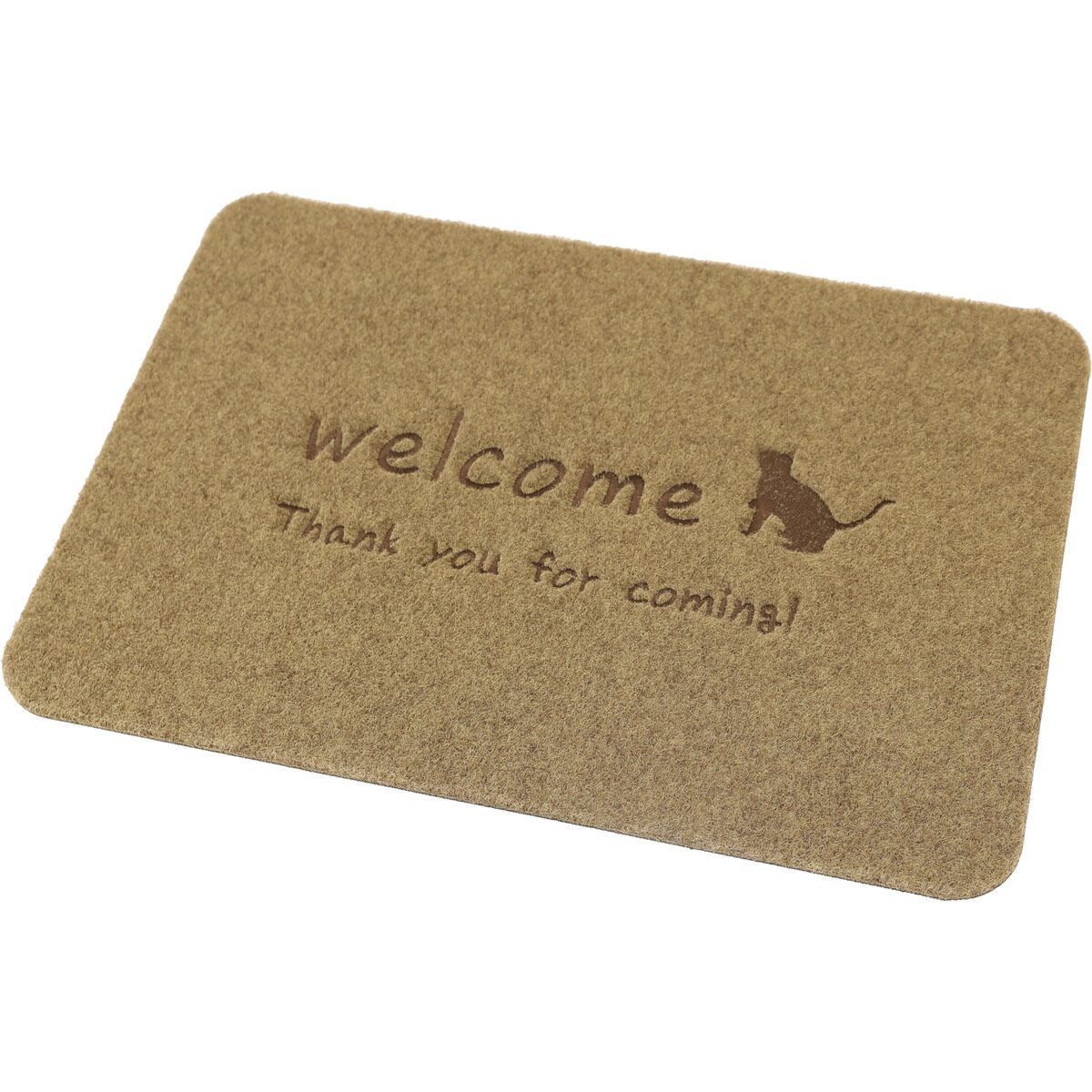 【送料無料】玄関マット エントランスマット シルエットキャット 約40×60cm 【メーカー直送・代引不可・置配不可】