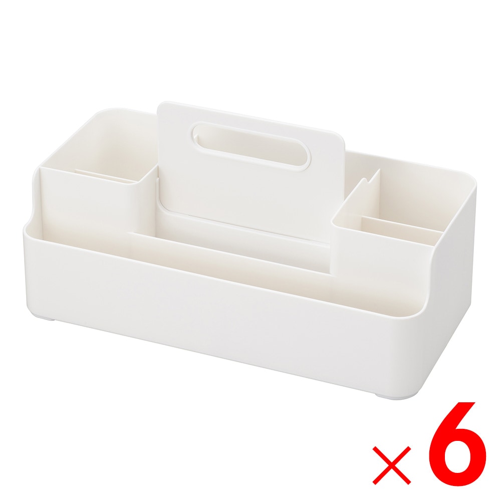 【送料無料】ウイザ WIZA 重なる小物収納ケースLサイズ ANTP-LWH アークランズ×6個 ケース販売