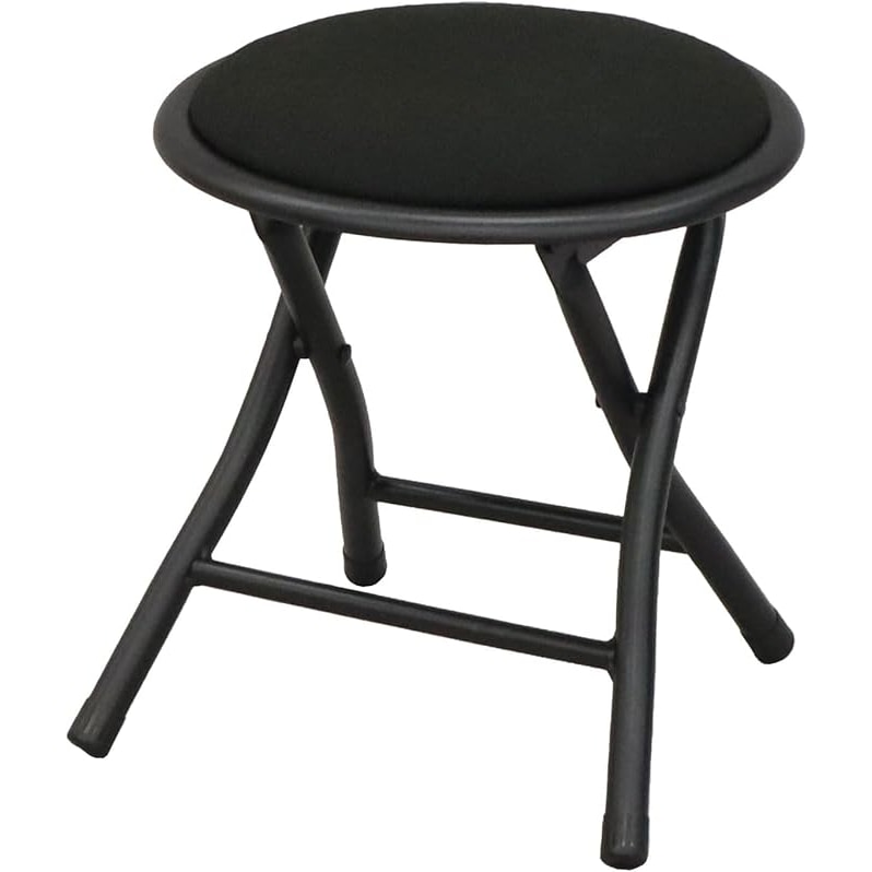 【送料無料】エイ・アイ・エス 折畳みロースツール AHFL-03 BK 【メーカー直送・代引不可・置配不可】