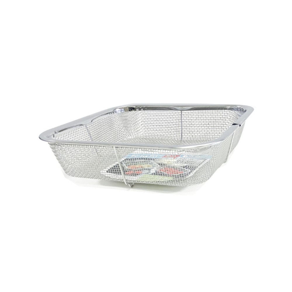 ミネックスメタル ステンレス製 ミニ角ざる 浅型 18cm V-417