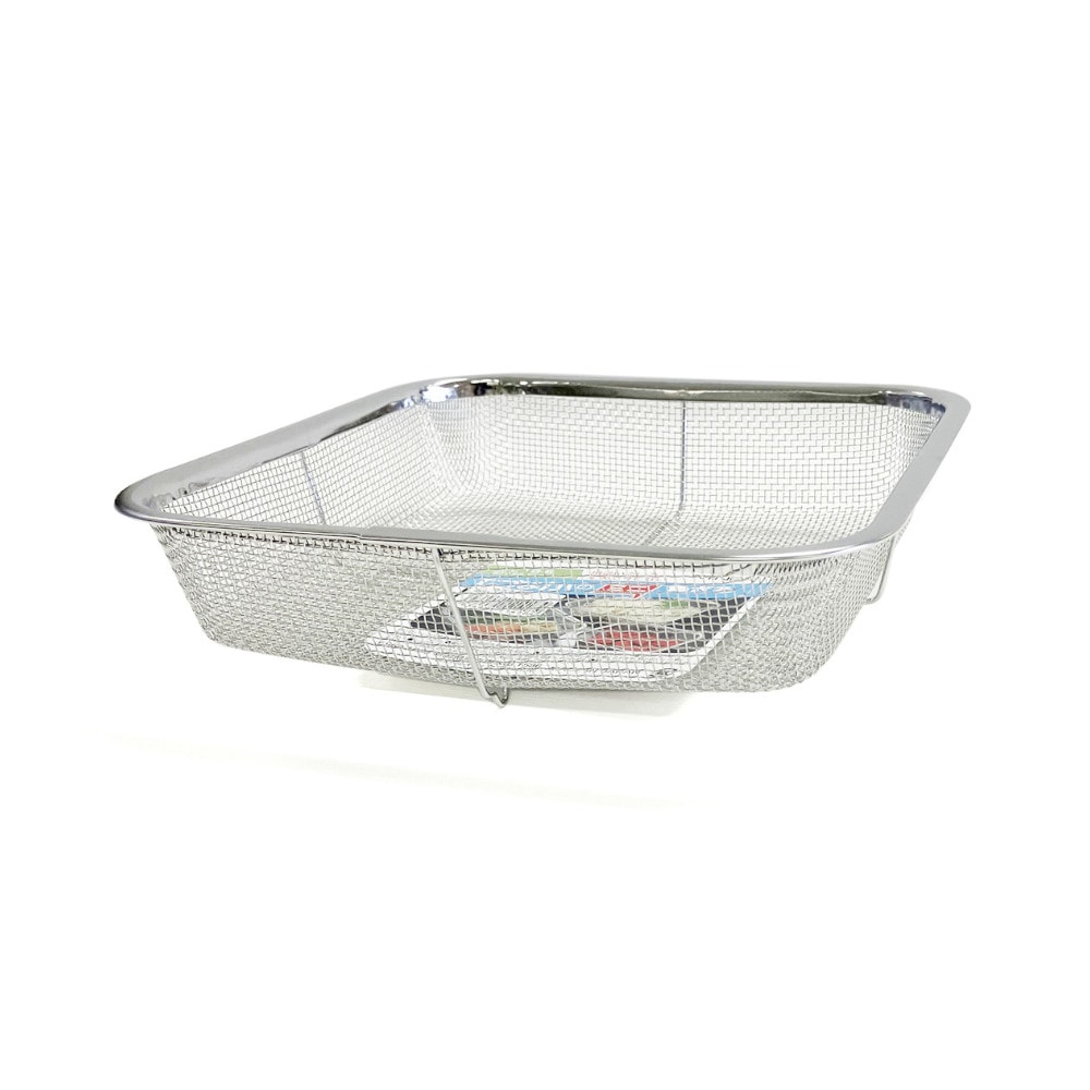 ミネックスメタル ステンレス製 ミニ角ざる 浅型 20cm V-418